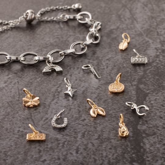 Silver Gold Lucky Mix Charms by Bead Landing™ Michaels